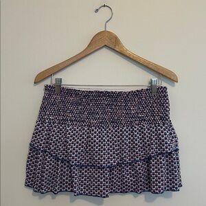 Lucky in Love Navy and Pink Patterned Skort